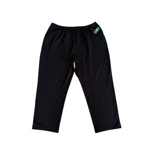 NEW! L.L. Bean women’s 3X black elastic waist casual pants with pockets NWT!